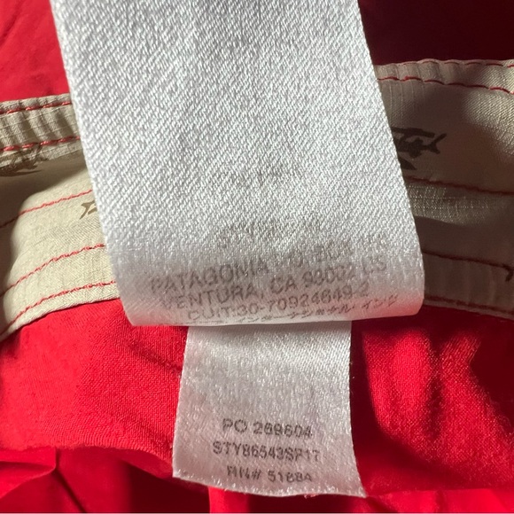 Patagonia Men’s Wavefarer Board Shorts Stretch Red Size 36 11” Inseam 86543 - Picture 8 of 8